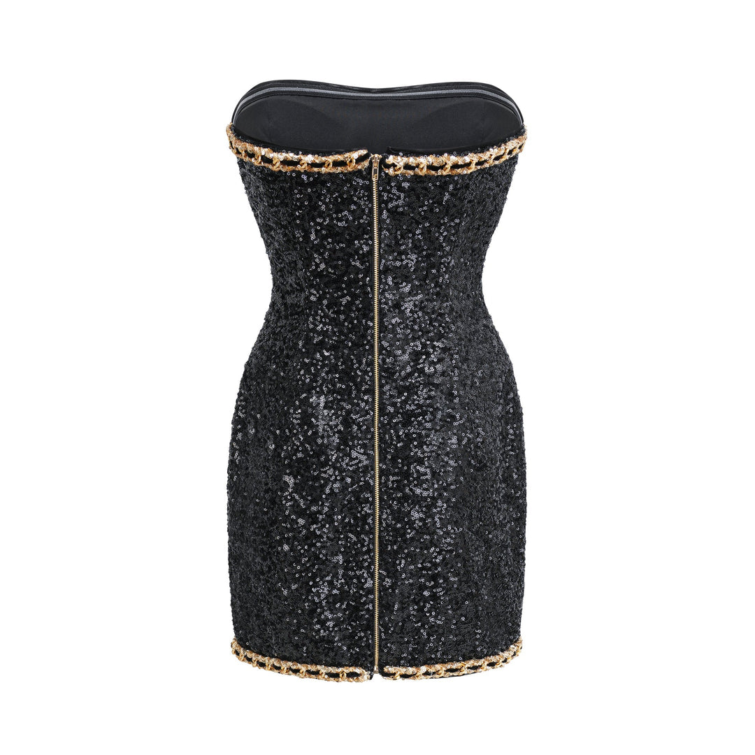 Levoire | Robe Mini Décorée Noire