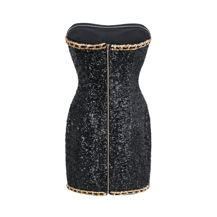 Levoire | Robe Mini Décorée Noire