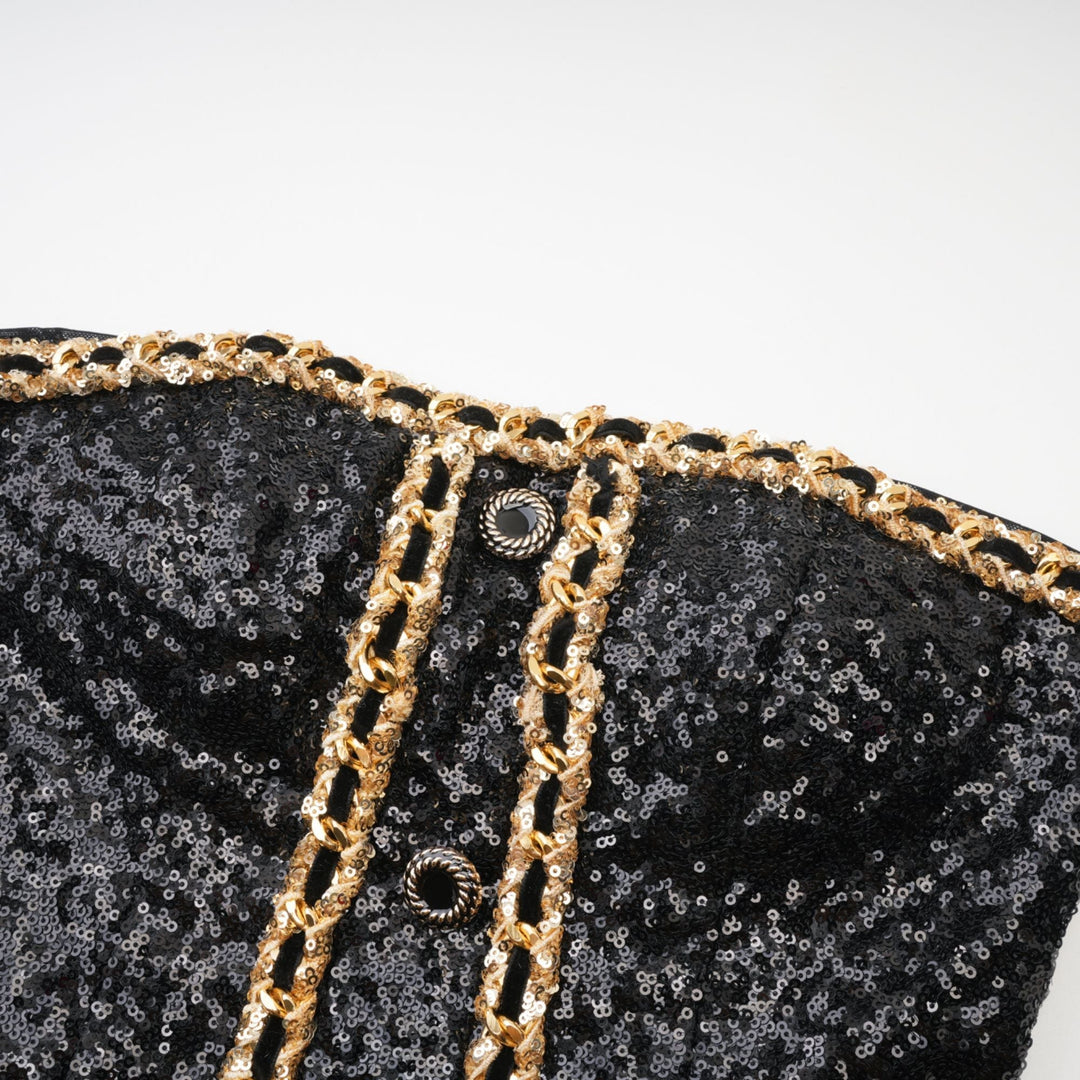Levoire | Robe Mini Décorée Noire