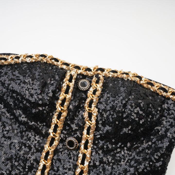 Levoire | Robe Mini Décorée Noire