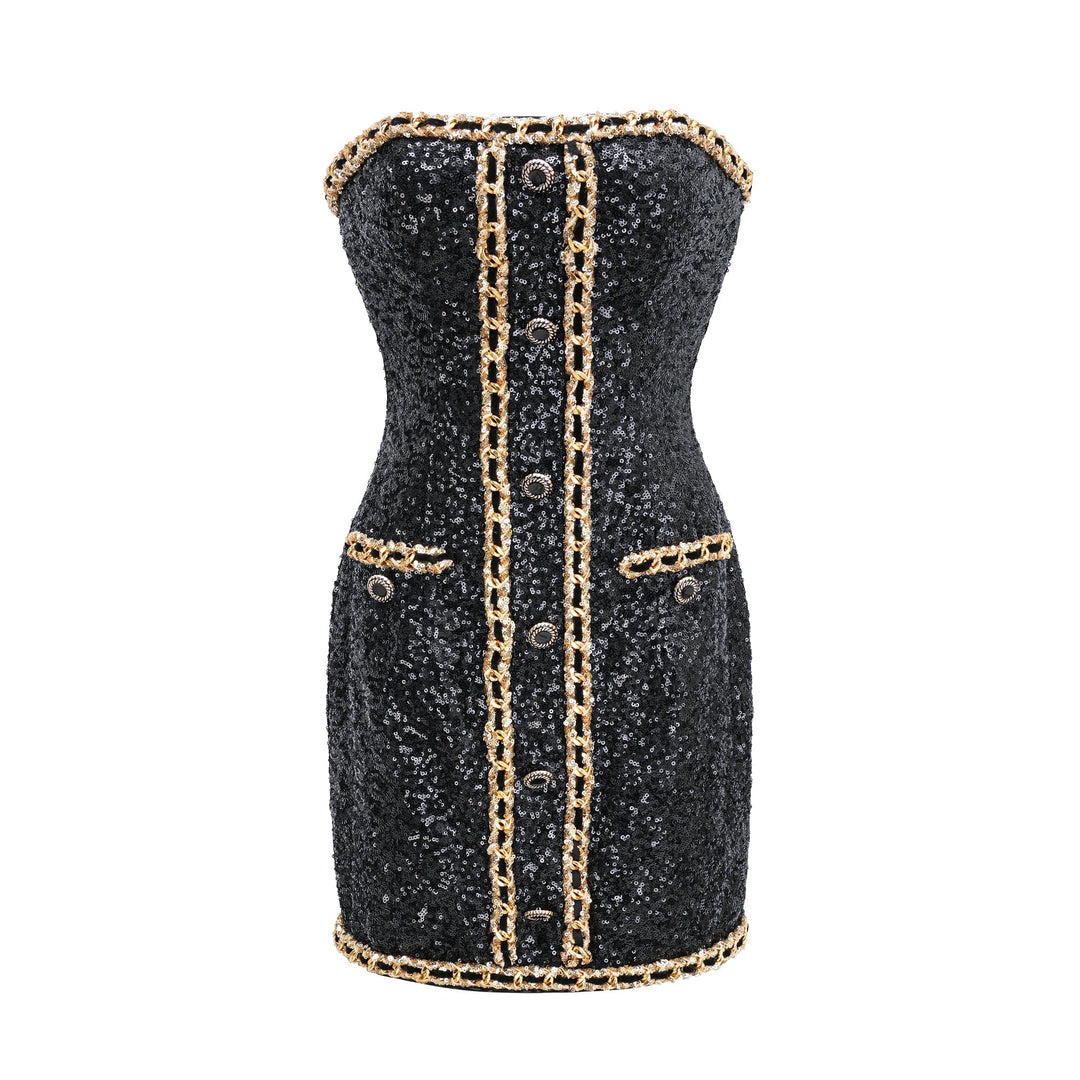 Levoire | Robe Mini Décorée Noire