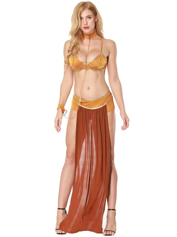 Levoire | Robe de reine de danse Halloween pour dames européenne et américaine avec jupe longue costume