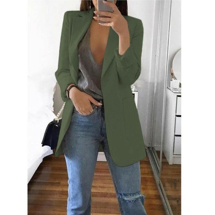 Levoire | Veste De Costume Pour Femmes De Style Européen Vert armée