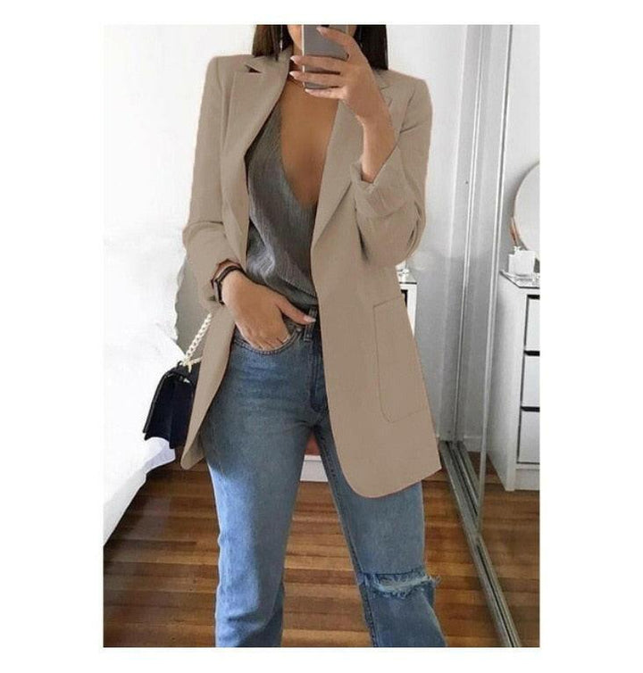 Levoire | Veste De Costume Pour Femmes De Style Européen Khaki