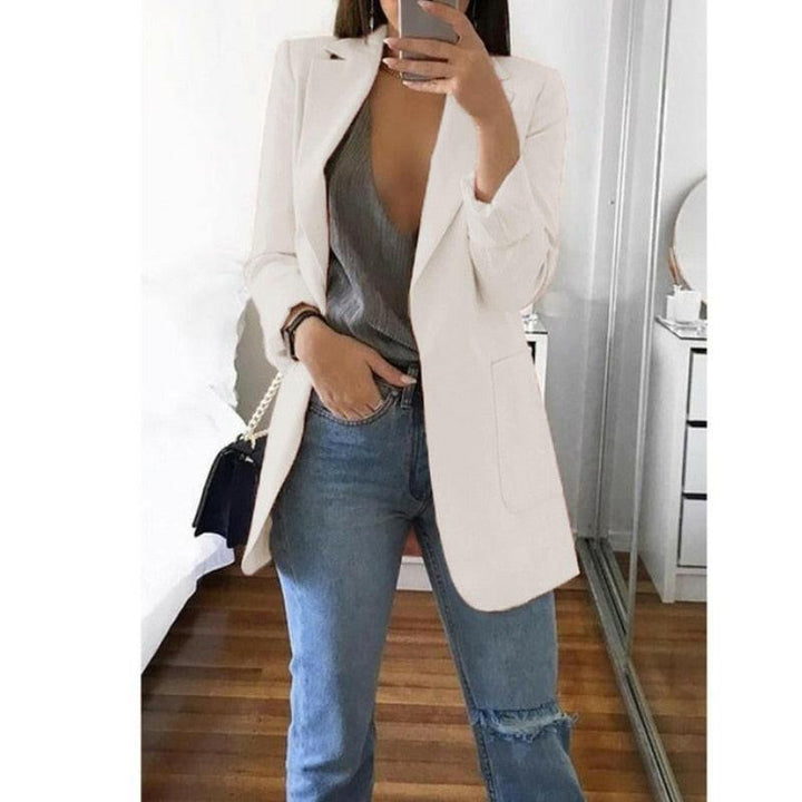 Levoire | Veste De Costume Pour Femmes De Style Européen Blanc