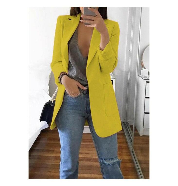 Levoire | Veste De Costume Pour Femmes De Style Européen Citron Vert