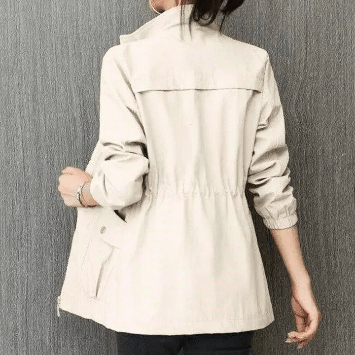 Levoire | Robe Longue Femme Fente Élégante Séduisante Beige