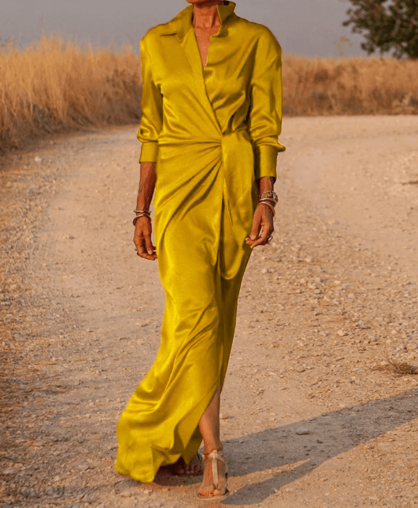 Levoire | Robe Intemporelle Pour Femmes Jaune