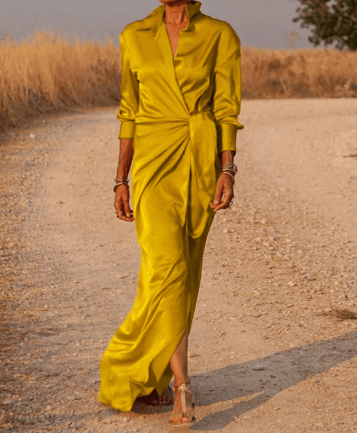 Levoire | Robe Intemporelle Pour Femmes Jaune