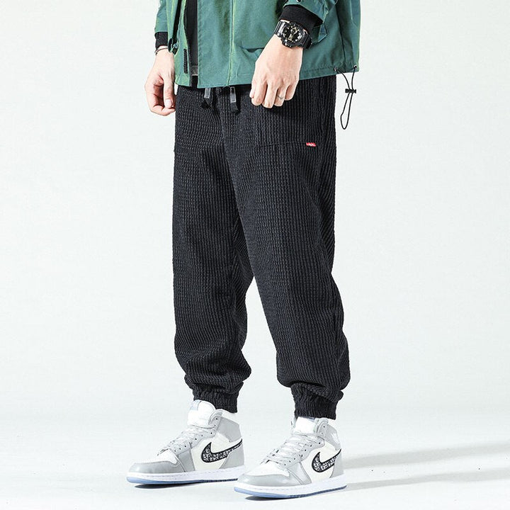 Levoire | Pantalon En Velours Côtelé Pour Homme Pantalon Décontracté Confortable En Velours Doux Noir