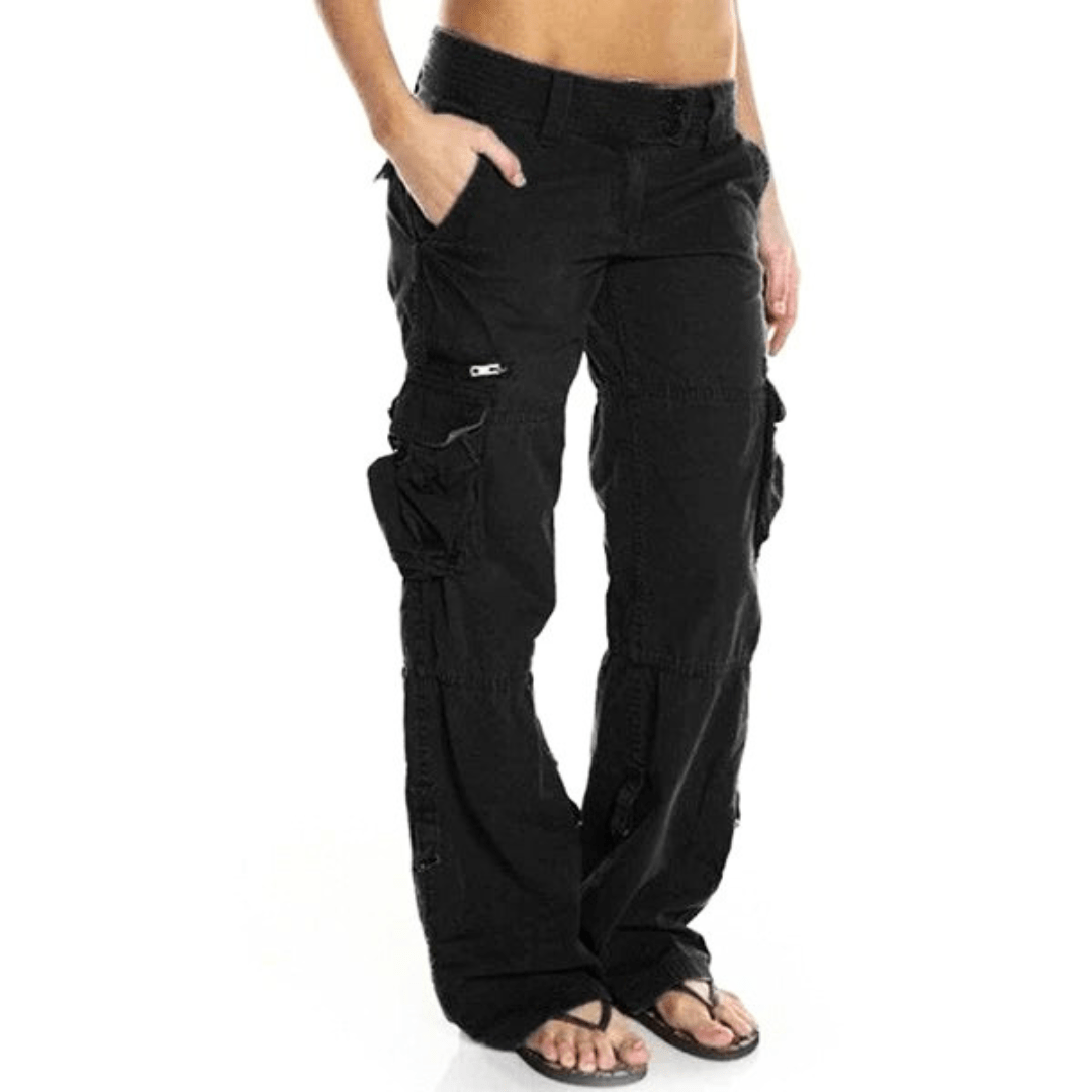 Levoire | Pantalon cargo femme Design tendance & Mode femme confortable Noir