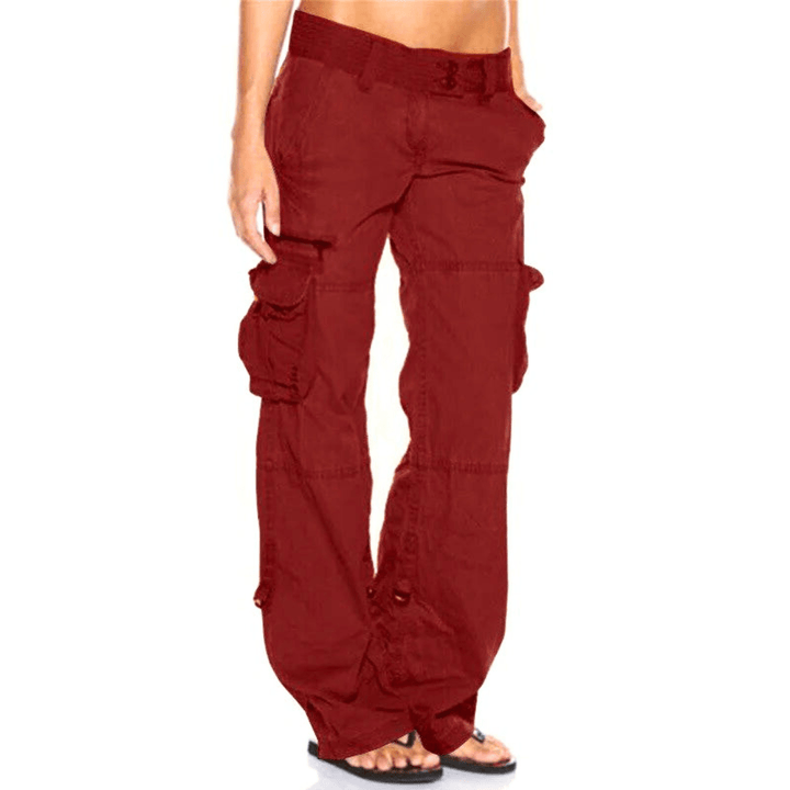 Levoire | Pantalon cargo femme Design tendance & Mode femme confortable Bordeaux