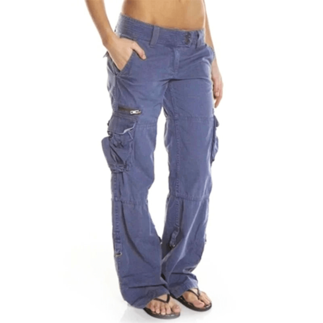 Levoire | Pantalon cargo femme Design tendance & Mode femme confortable Bleu