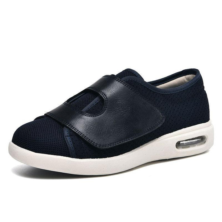 Levoire | Large Chaussures De Diabète Pour Les Pieds Enflés Fermeture Réglable Bleu