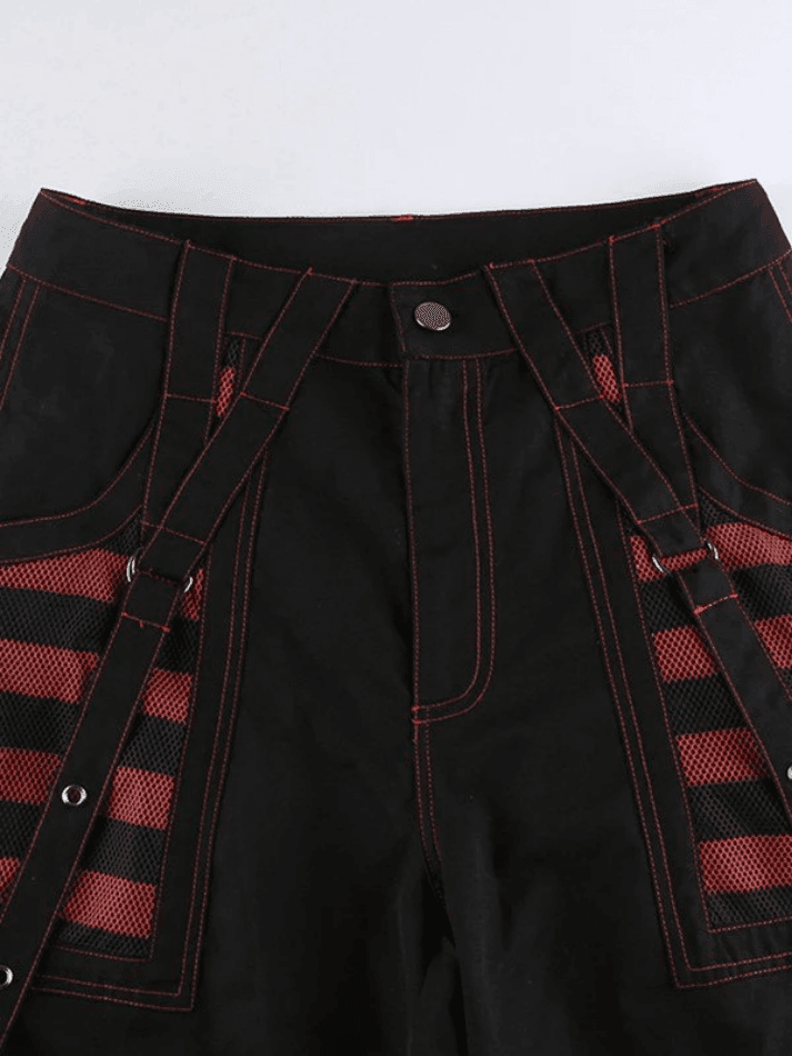 Levoire | Ceinture À Œillets Pantalon Cargo Noir