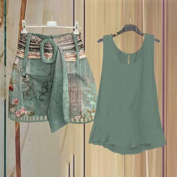 Levoire | Tenue D'Été Tendance Sans Bretelles Vert