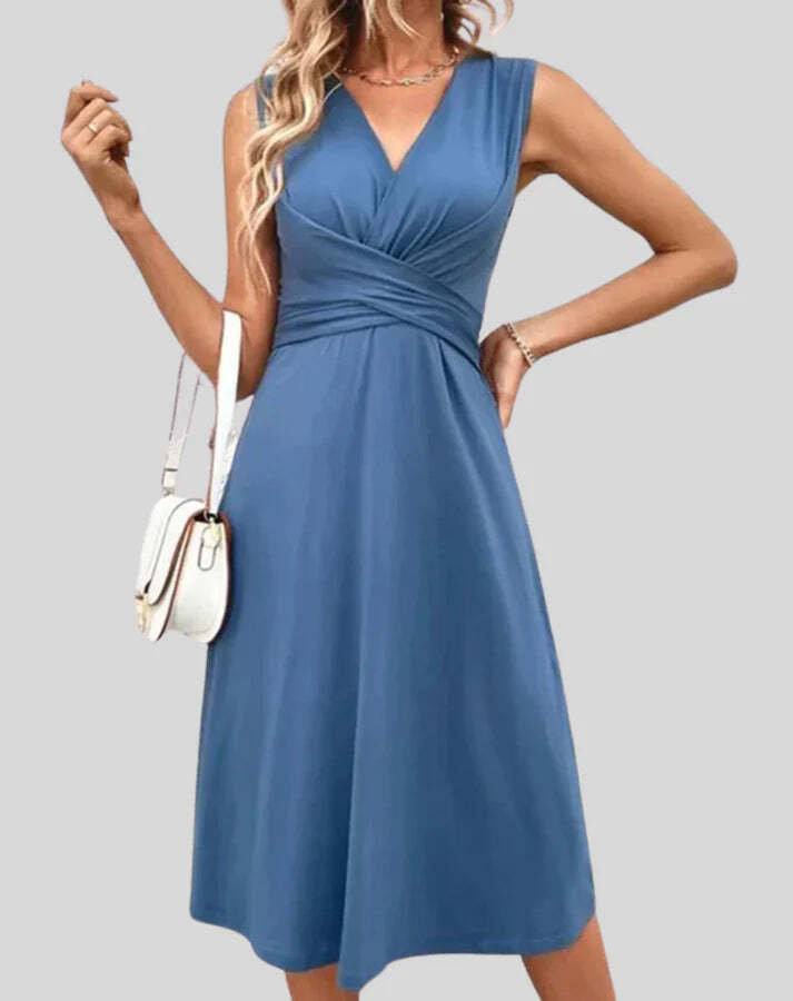 Levoire | Robe Fleurie Romantique Soleil Bleu clair (sans fleurs)
