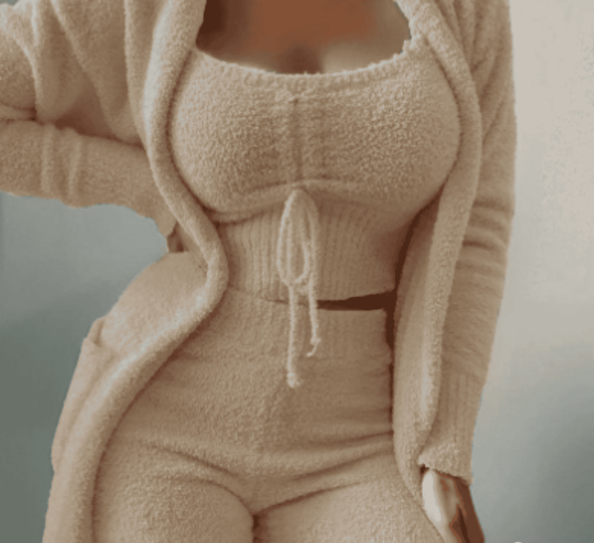 Levoire | Ensemble 3 Pièces Pour Femmes Pour Les Jours Froids Beige