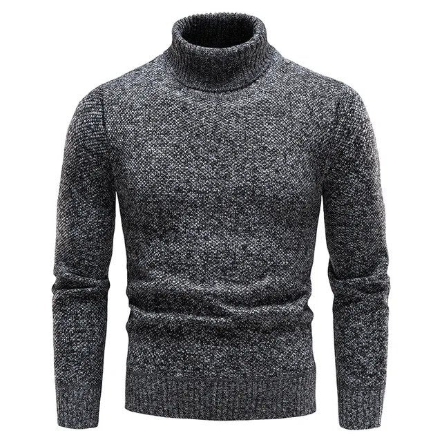 Levoire | Pull À Col Roulé Moderne Pour Hommes Gris foncé