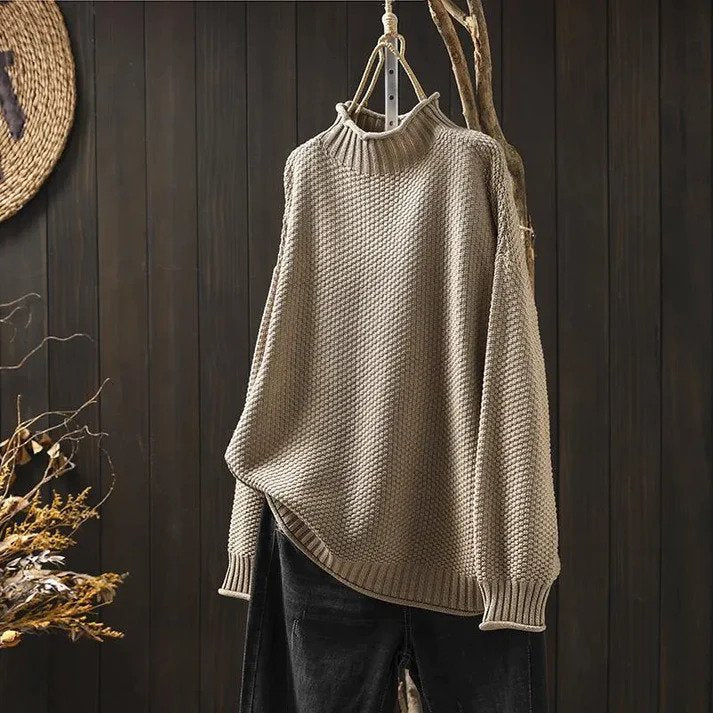 Levoire | Pull À Col Roulé En Tricot Pour Les Jours Frais Taille unique Khaki