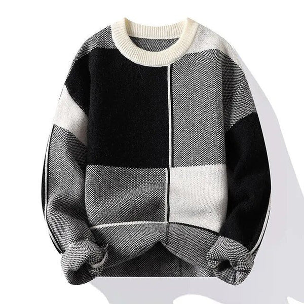 Levoire | Pull En Tricot À Motifs Noir