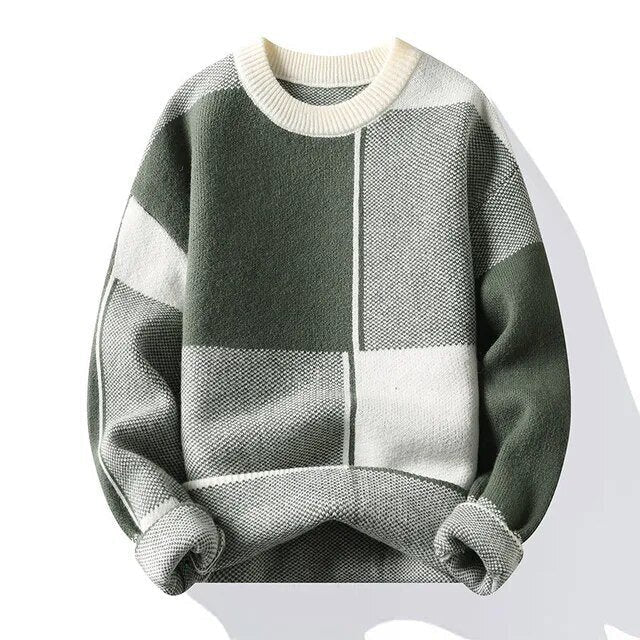 Levoire | Pull En Tricot À Motifs Vert
