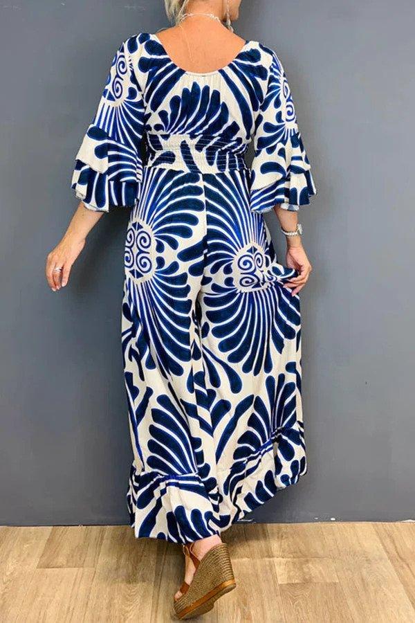 Levoire | Blümchen Robe À Volants Pour Femmes