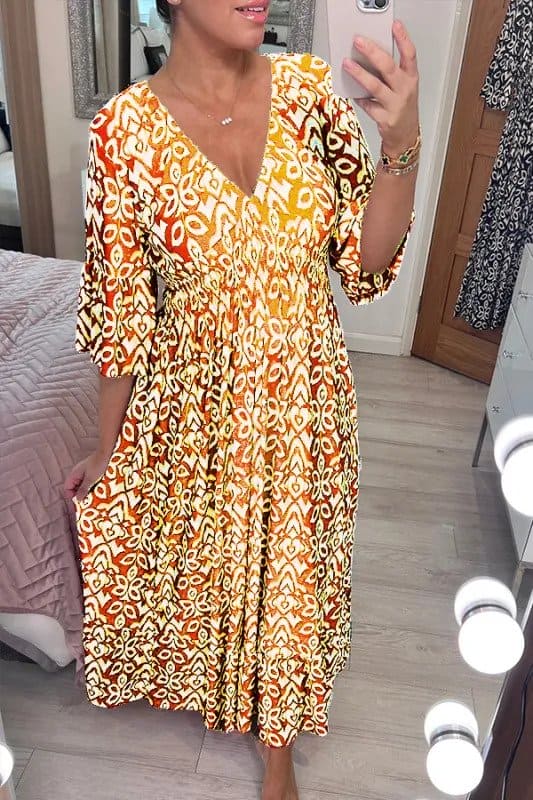 Levoire | Robe D'Été Longue jaune
