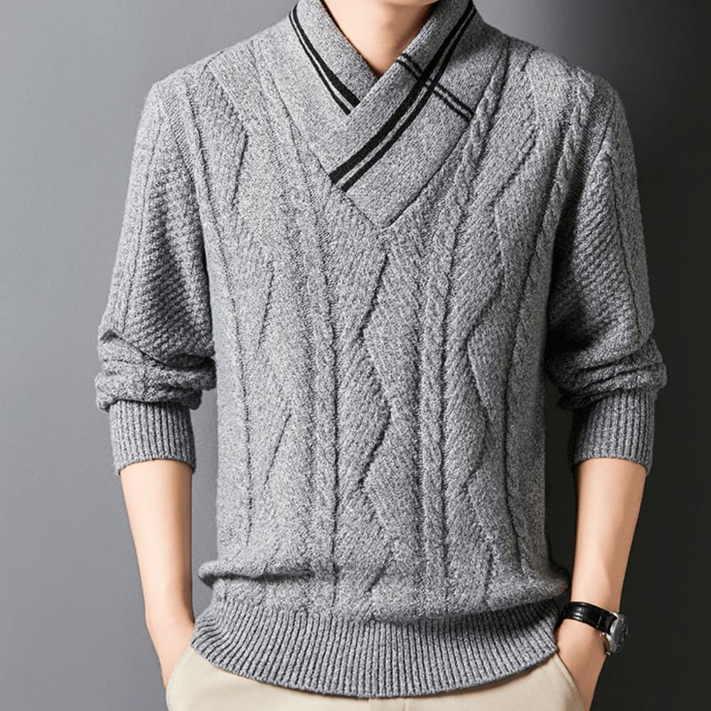 Levoire | Sweat Premium Élégant Homme Gris