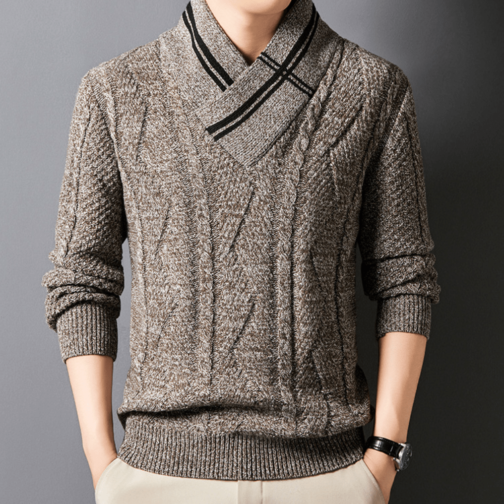 Levoire | Sweat Premium Élégant Homme Khaki