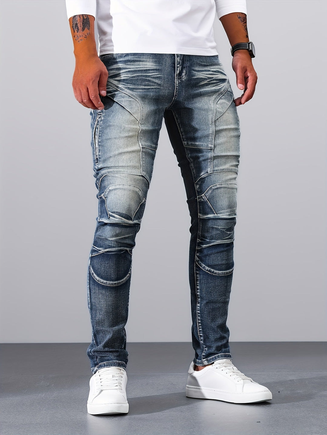 Levoire | Pantalons En Denim Vintage Skinny Pour Hommes