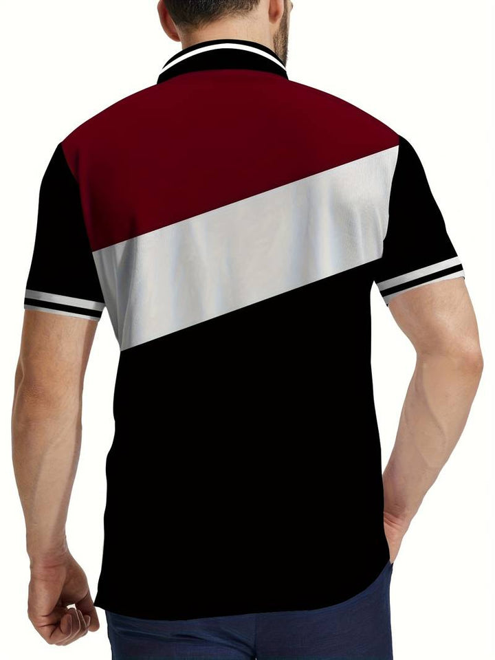 Levoire | Polo Avec Impression De Couleur Contrastante