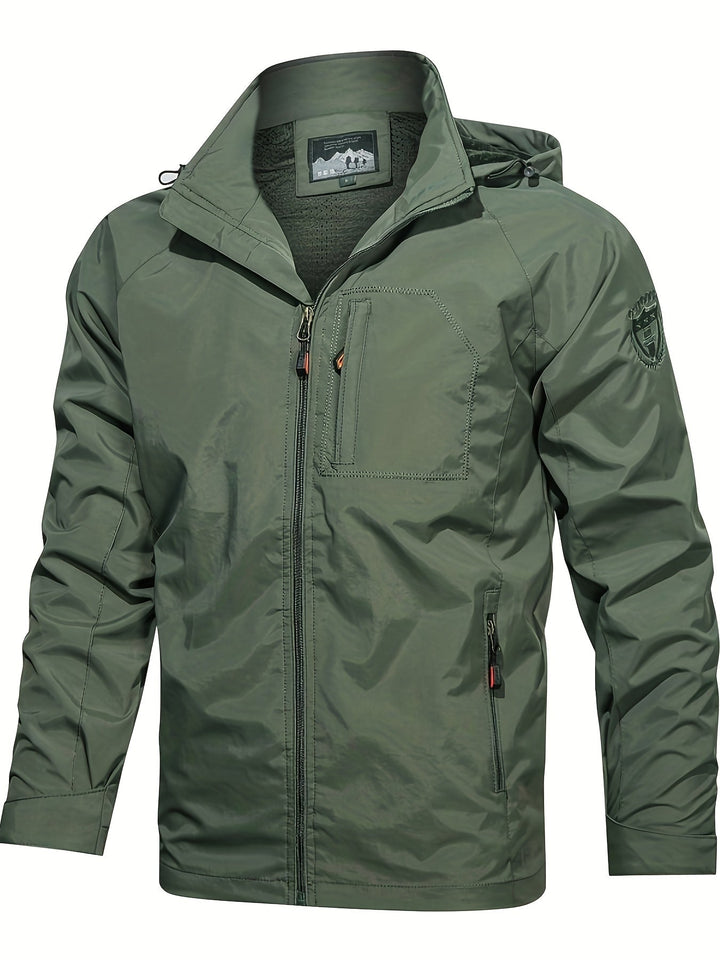 Levoire | Veste Imperméable Pour Homme Avec Capuche Olive vert 1