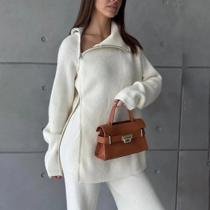 Levoire | Ensemble En Tricot Confortable Blanc Une taille