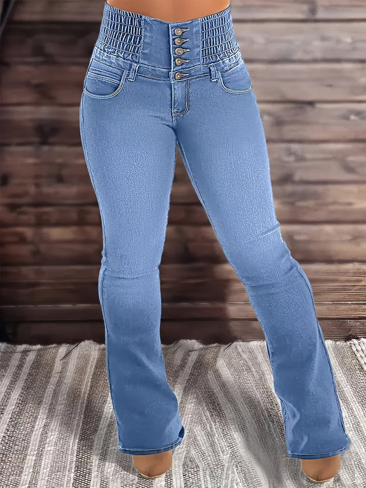 Levoire | Jean Bootcut Taille Haute Avec Ceinture
