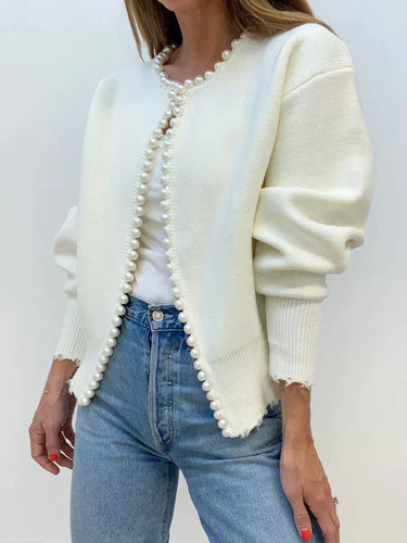 Levoire | Gilet pull avec perles