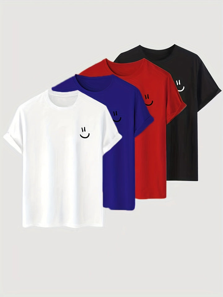 Levoire | Taille 4 T-Shirts Avec Impression Visages Rieurs Multicolore