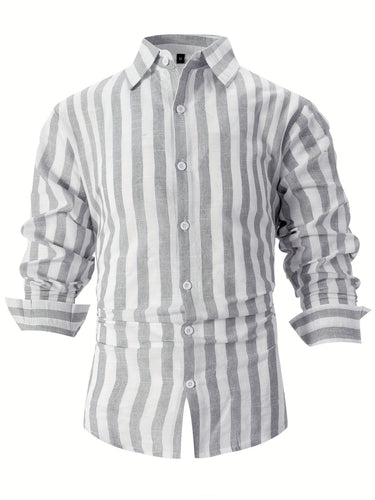 Levoire | Chemise Homme Rayée Avec Revers