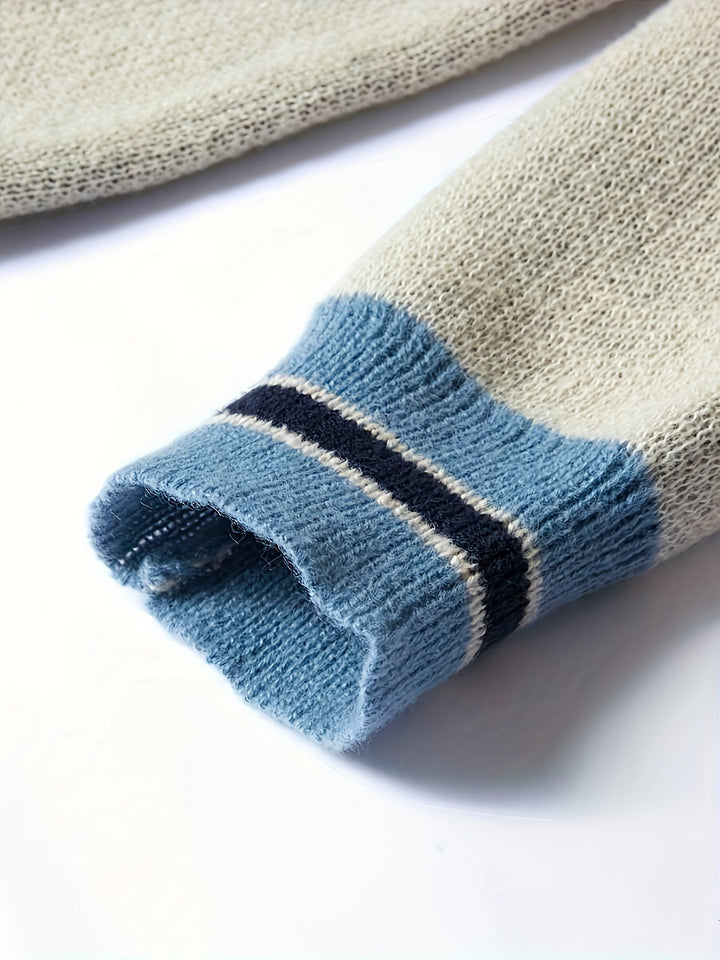 Levoire | Pull Rento V-Col Montant "Brave" Avec Impression