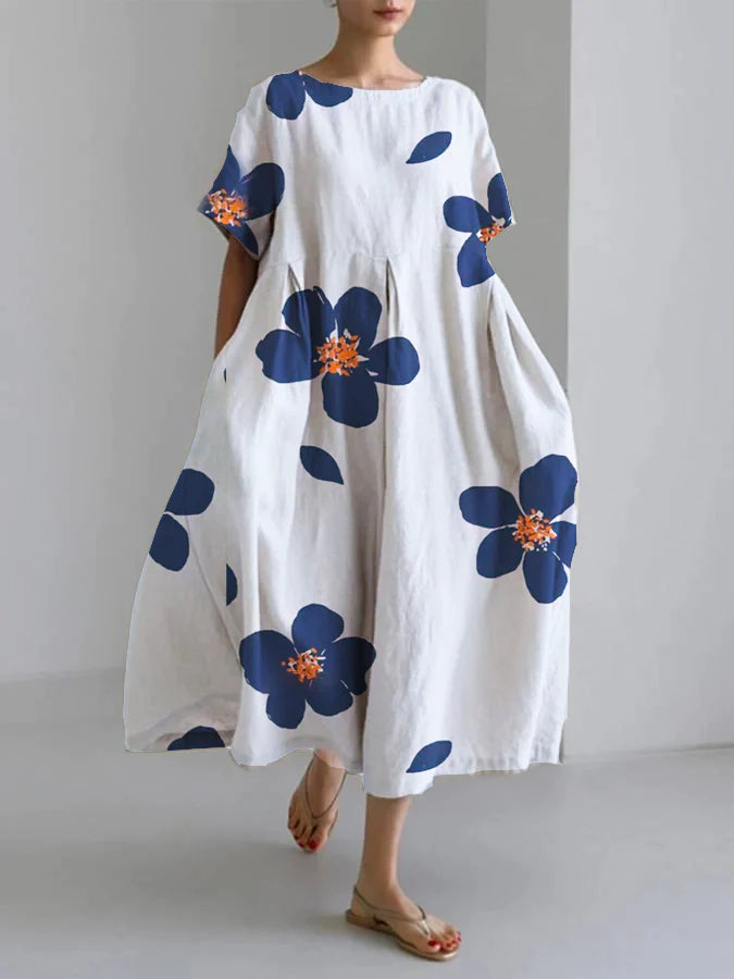 Levoire | Robe à imprimé floral Bleu