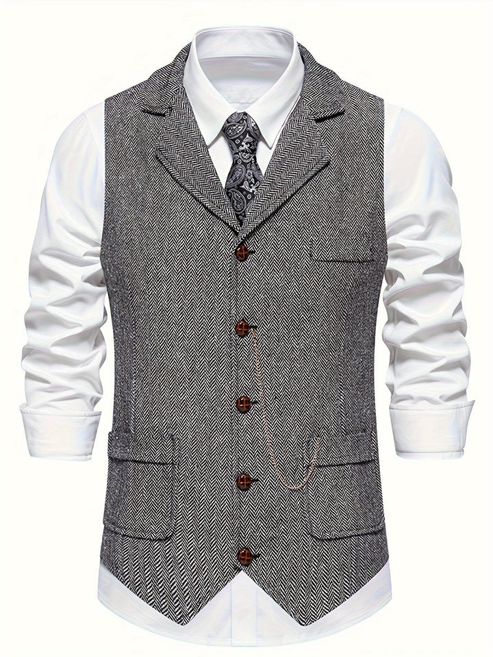 Levoire | Gilet Rétro Avec Motifs Marins Gris clair