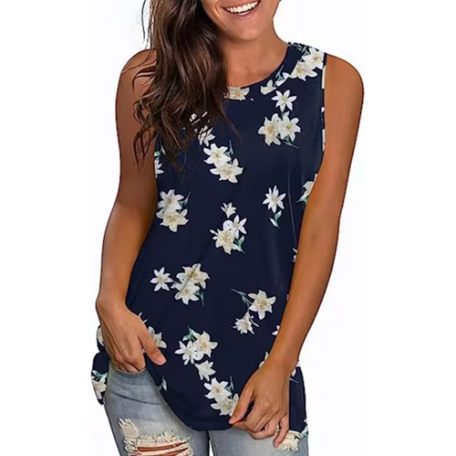 Levoire | T-Shirt Sans Manches Avec Impression Florale
