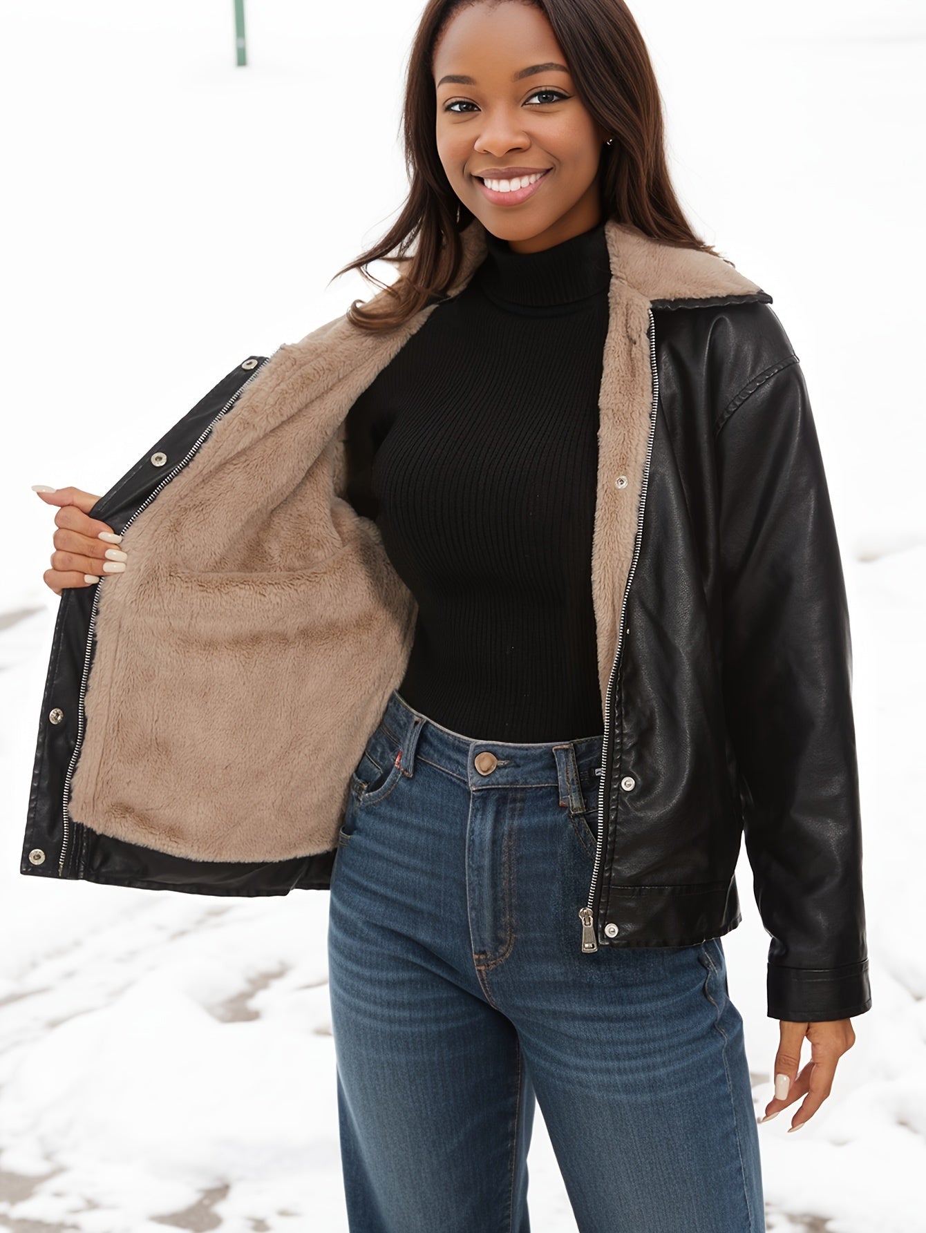 Levoire | Veste À Manches Longues Avec Doublure En Polaire Et Poches