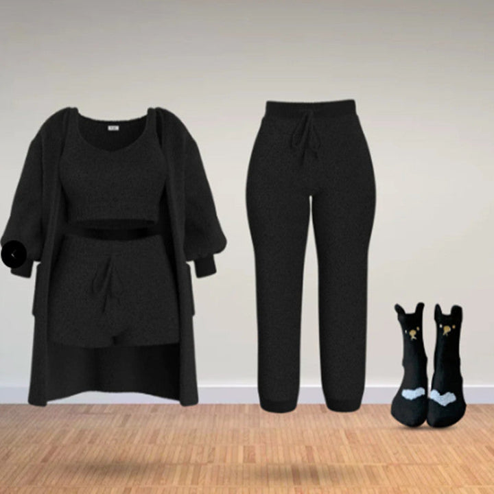 Levoire | Ensemble Confort Lux Gilet, Soutien-Gorge, Shorts, Pantalons Et Chaussettes