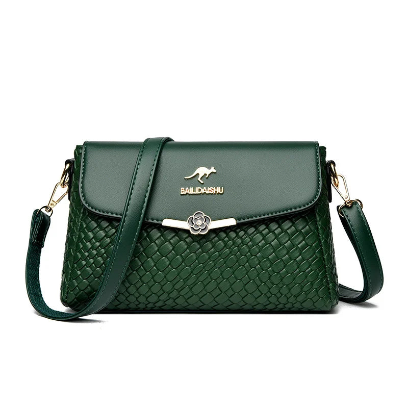 Levoire | Sac À Épaule Tissé Vert
