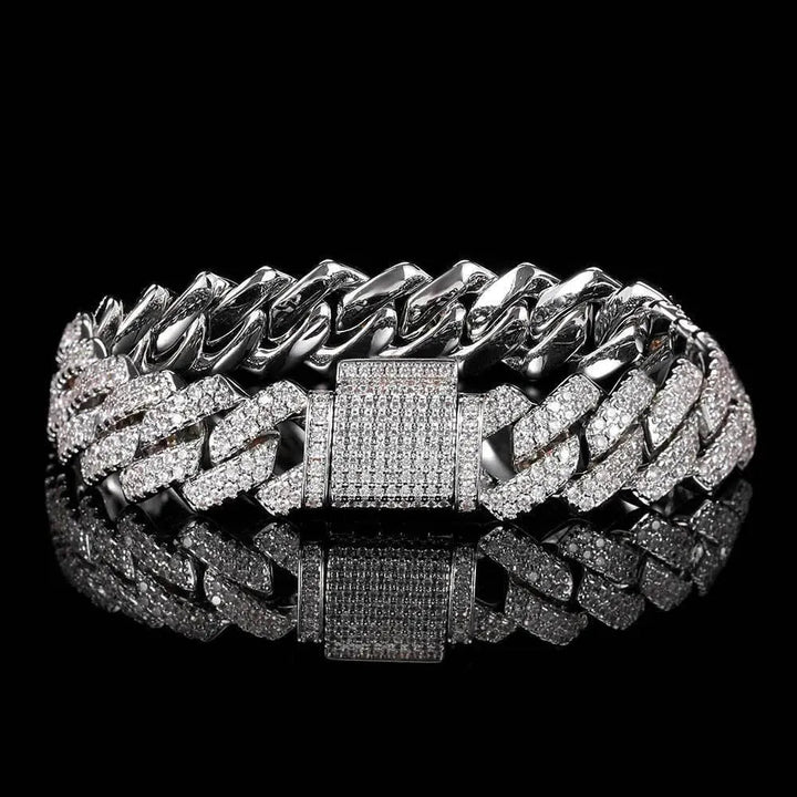 Levoire | Bracelet pour homme en zircon Platine