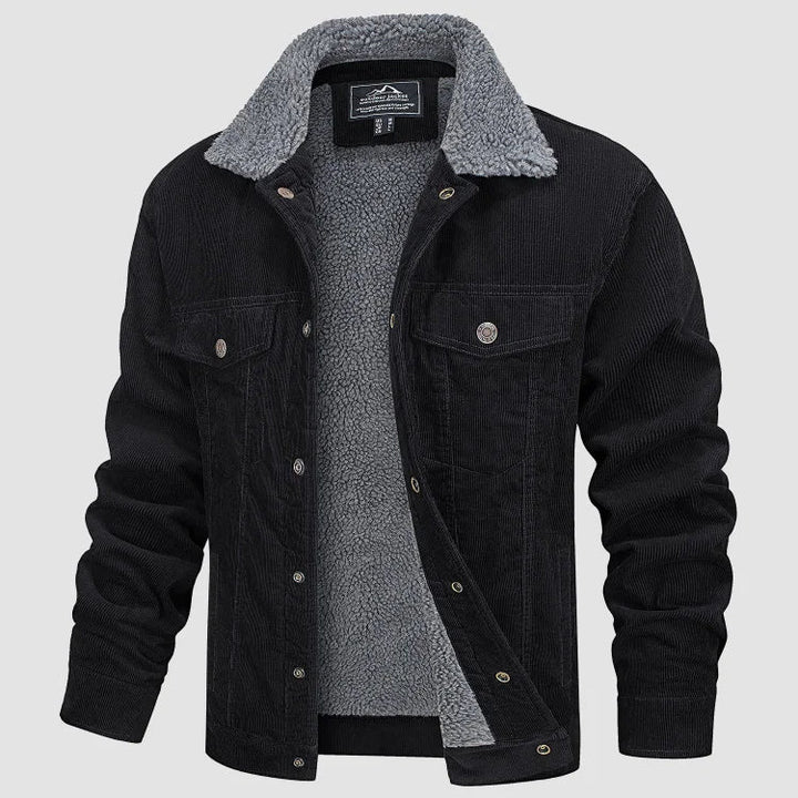 Levoire | Veste En Velours Élégante Et Confortable Pour Hommes Noir