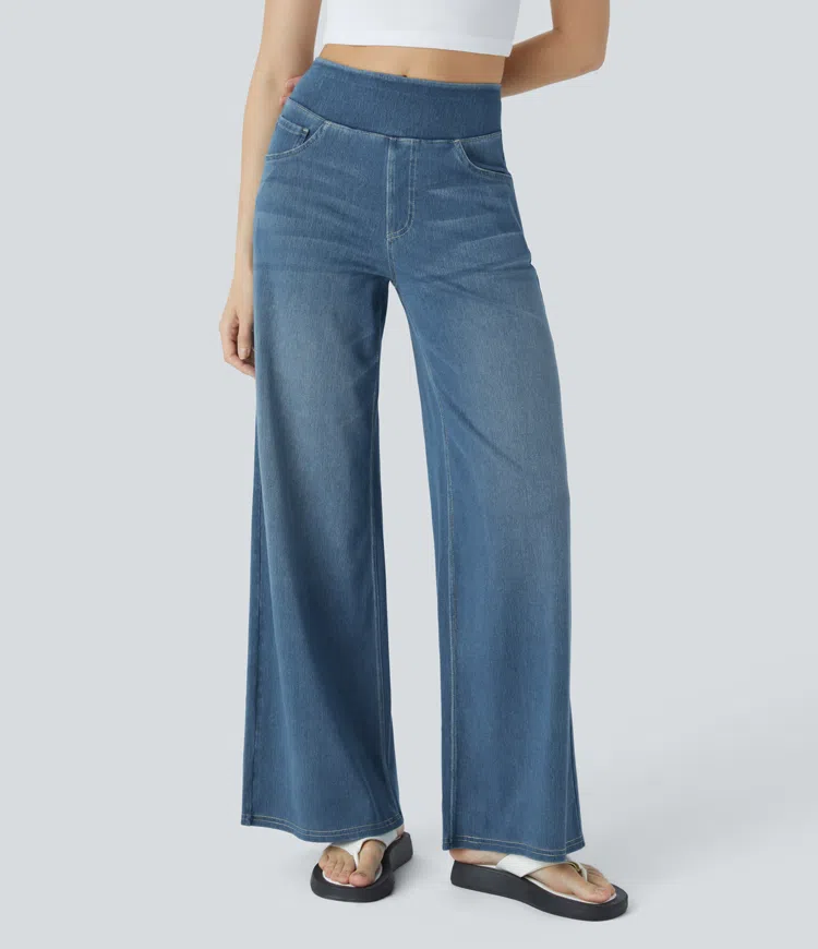 Levoire | Jeans Taille Haute Bleu clair