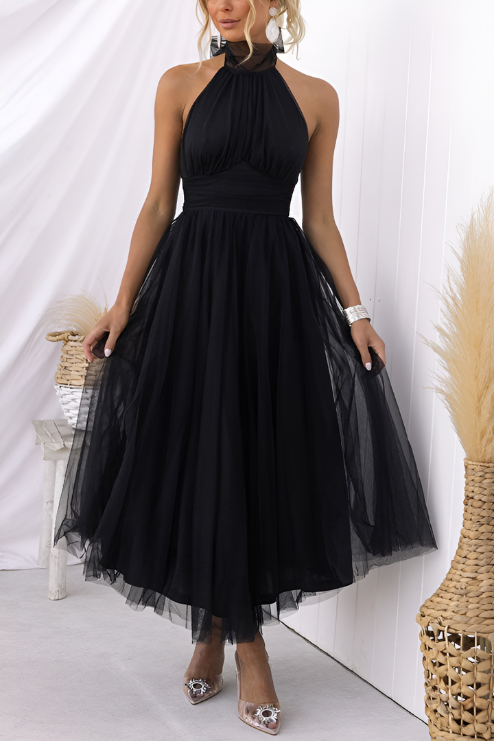 Levoire | Robe Longue Élégante Noir