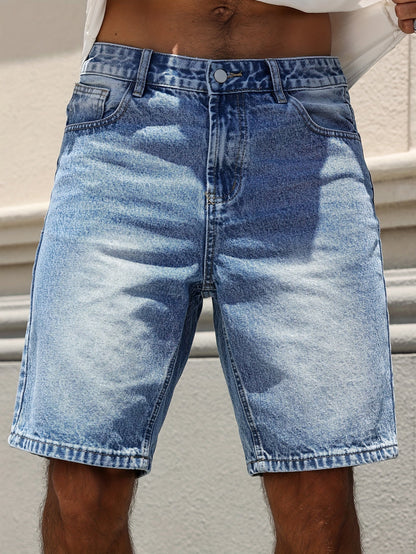 Levoire | Shorts En Denim D'Été Décontractés Pour Hommes À Jambe Droite